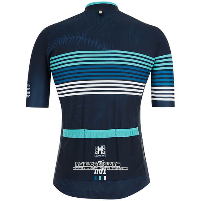 2019 Maillot Ciclismo Tour Down Under Bleu Manches Courtes et Cuissard